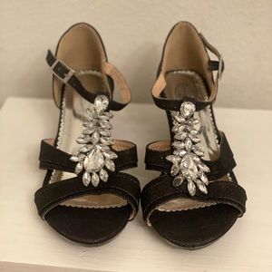 Girls Black Dress Shoes with heels